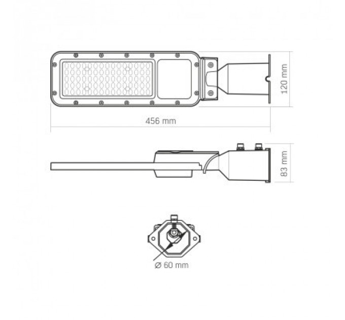Прожектор Videx IP65 SLE17 50W 5500Lm 5000K 220V (VL-SLE17-0505)