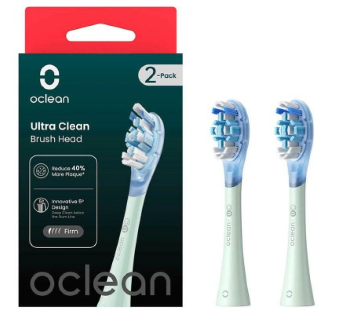 Oclean Насадка для зубної щітки Oclean UG01 G02 Ultra Gum Care Brush Green (2 шт) (6970810553536)