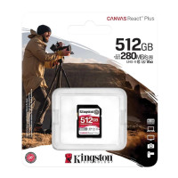 Карта пам'яті Kingston 512GB SDXC class 10 UHS-II U3 Canvas React Plus (SDR2V6/512GB)