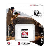 Карта пам'яті Kingston 128GB SDXC class 10 UHS-II U3 Canvas React Plus (SDR2V6/128GB)