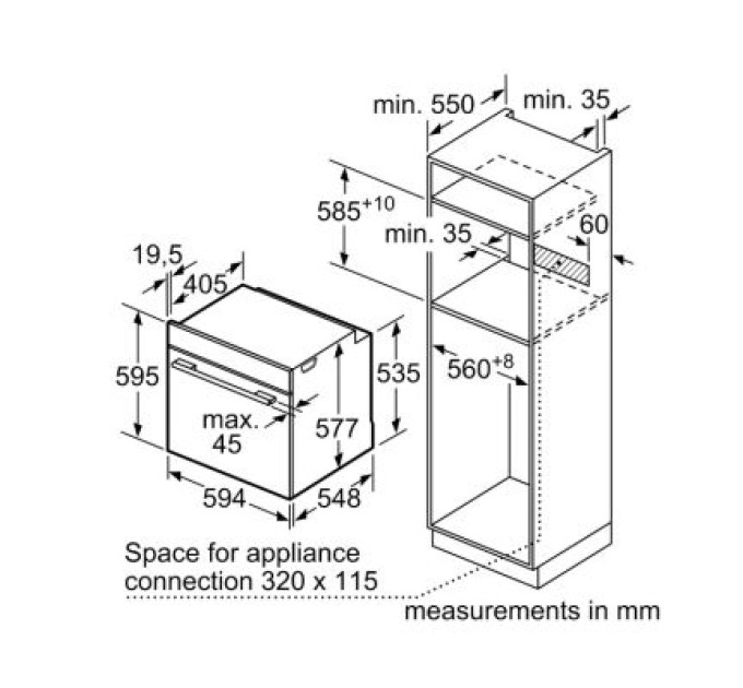 Bosch Духова шафа Bosch HBG7764B1