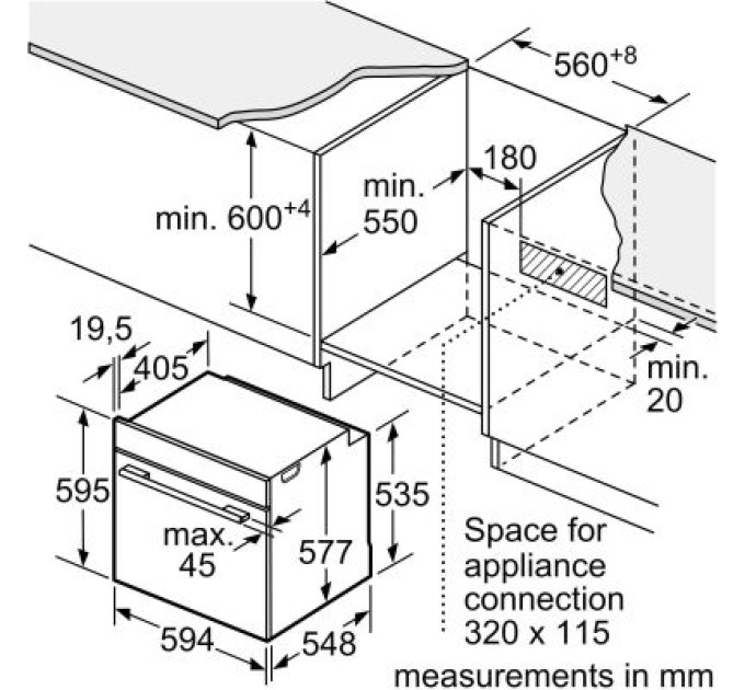 Bosch Духова шафа Bosch HSG7361B1