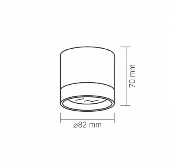 Videx Світильник точковий Videx IP44 під лампу GX53 накладний Чорний (VL-SPF19A-B)