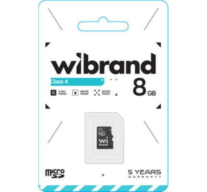 Wibrand Карта пам'яті Wibrand 8GB mictoSD class 4 (WICDC4/8GB)