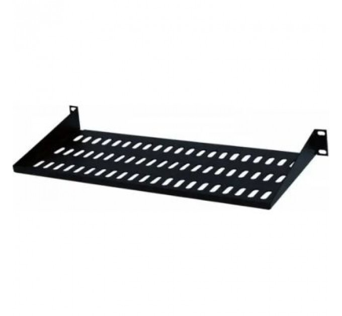 Полка 19" Hypernet 1U глиб. 250мм, колір чорний (CS-250-1U-BLACK)
