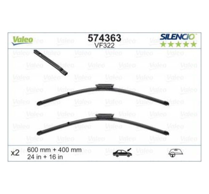 Valeo Щітка склоочисника Valeo 574363