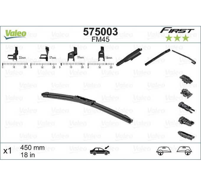Valeo Щітка склоочисника Valeo 575003