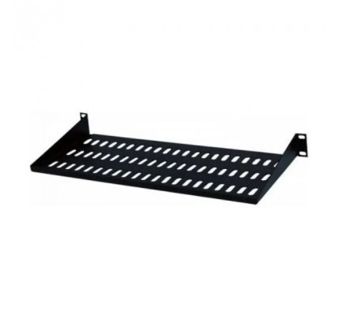 Полка 19" Hypernet 1U глиб. 300мм, колір чорний (CS-300-1U-BLACK)