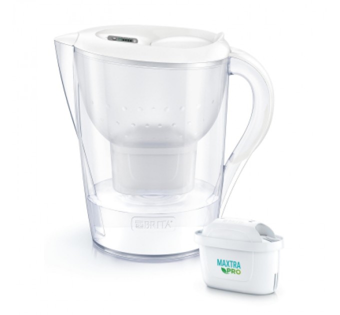 Brita Фільтр-глечик Brita Marella XL Memo MXPro 3.5л (2л води) з фільтр-картриджем, білий (1052778)