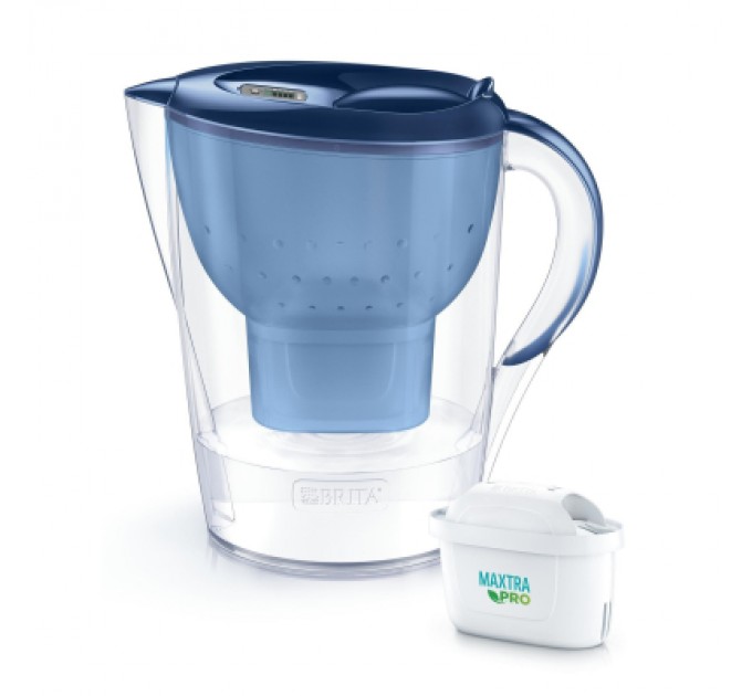 Фільтр-глечик Brita Marella XL Memo MXPro 3.5л (2л води) з фільтр-картриджем, синій (1052780)