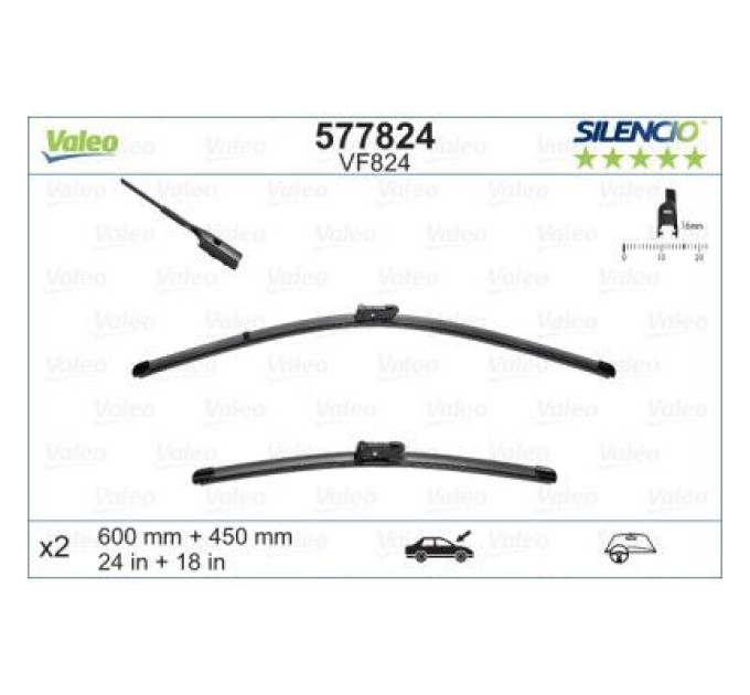 Valeo Щітка склоочисника Valeo 577824