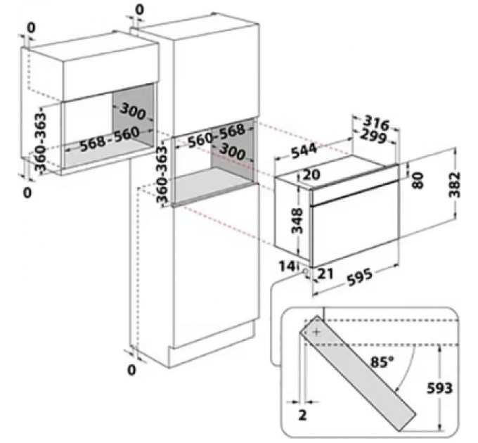 Whirlpool Мікрохвильова піч Whirlpool MBNA900X