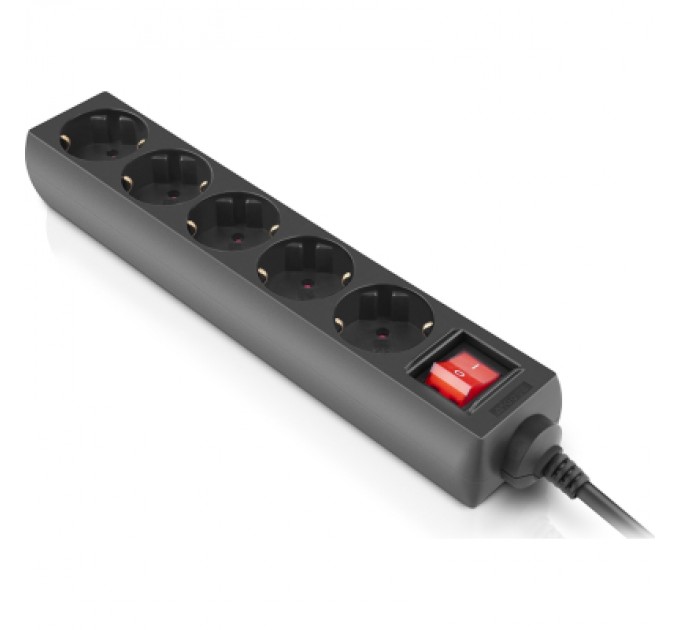 REAL-EL Мережевий фільтр живлення REAL-EL RS-PROTECT M 10m, black (EL122300037)