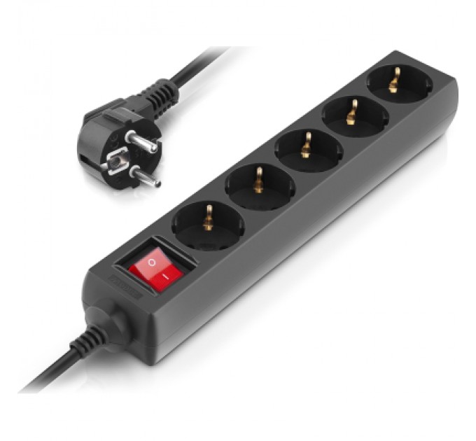 REAL-EL Мережевий фільтр живлення REAL-EL RS-PROTECT M 10m, black (EL122300037)