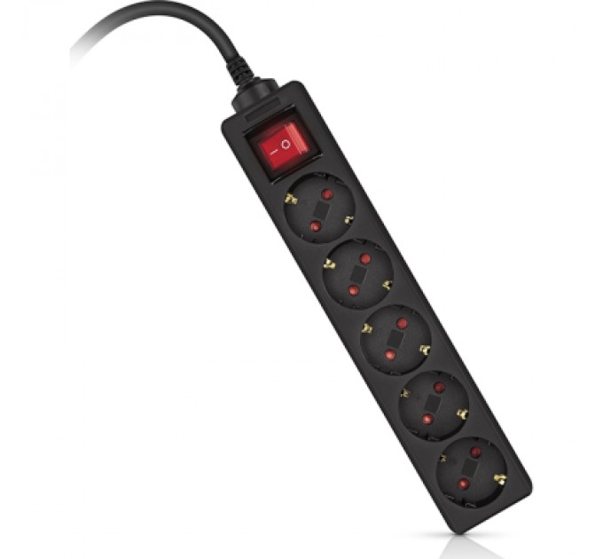 REAL-EL Мережевий фільтр живлення REAL-EL RS-PROTECT M 10m, black (EL122300037)