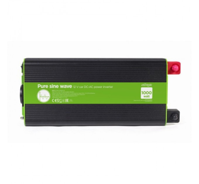 Автомобільний інвертор 12V/230V 1000W (2000W peak power) чиста синусоїда EnerGenie (EG-PWC-PS1000-01)