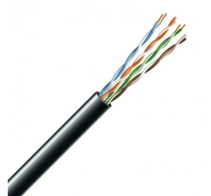 Кабель мережевий ЗЗКМ UTP cat.5e 305м 4х2х24AWG Cu PE(зовнішній) (7091003)