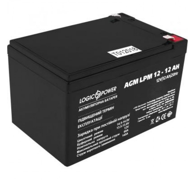 LogicPower Батарея до ДБЖ LogicPower LPM 12В 12Ач (6550)