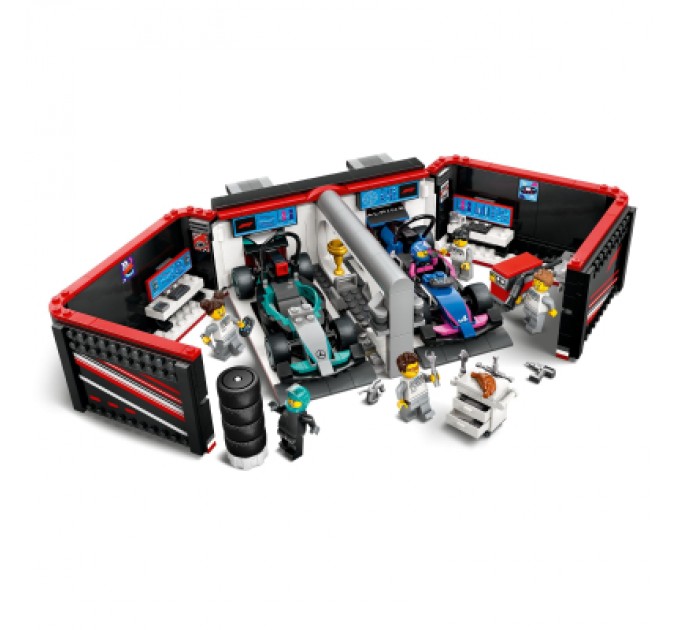 LEGO Конструктор LEGO City Гараж F1 та автомобілі Mercedes-AMG і Alpine (60444)
