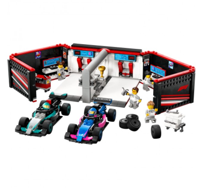 LEGO Конструктор LEGO City Гараж F1 та автомобілі Mercedes-AMG і Alpine (60444)