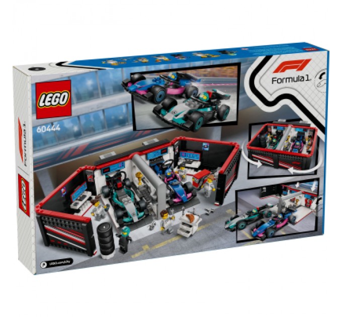 LEGO Конструктор LEGO City Гараж F1 та автомобілі Mercedes-AMG і Alpine (60444)