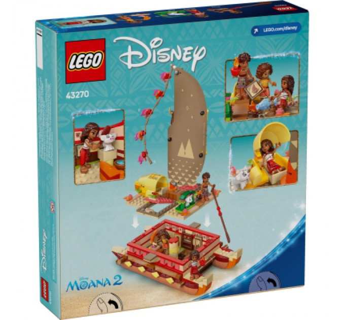 LEGO Конструктор LEGO Disney Princess Пригодницьке каное Ваяни (43270)