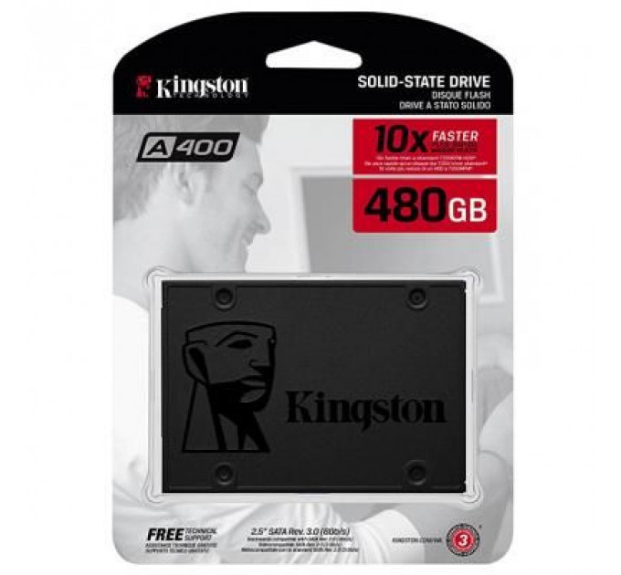 Накопичувач SSD 2.5" 480GB Kingston (SA400S37/480G)