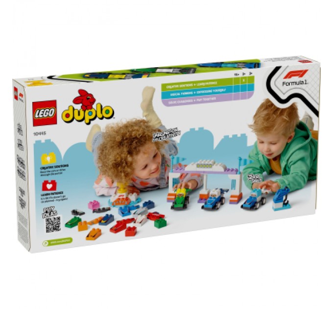 LEGO Конструктор LEGO DUPLO Town Автомобілі для перегонів і пілоти команд Формули-1 (10445)