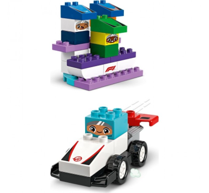 LEGO Конструктор LEGO DUPLO Town Автомобілі для перегонів і пілоти команд Формули-1 (10445)