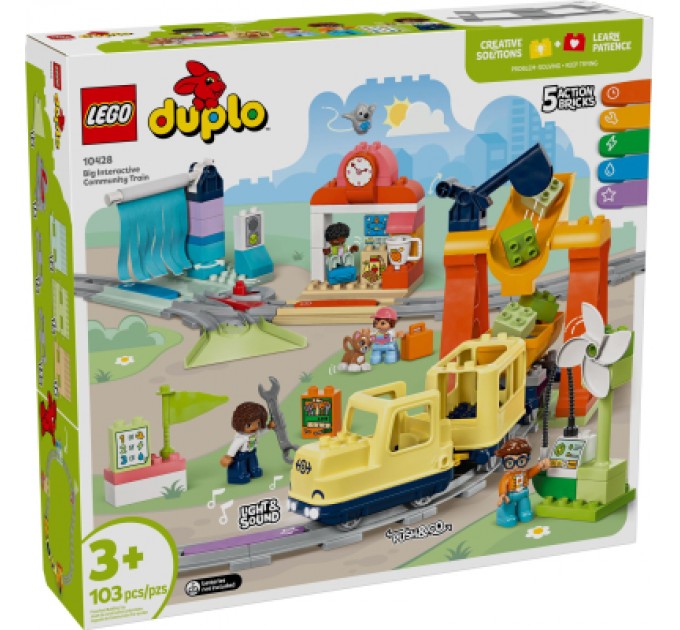 Конструктор LEGO DUPLO Town Великий інтерактивний громадський потяг (10428-)