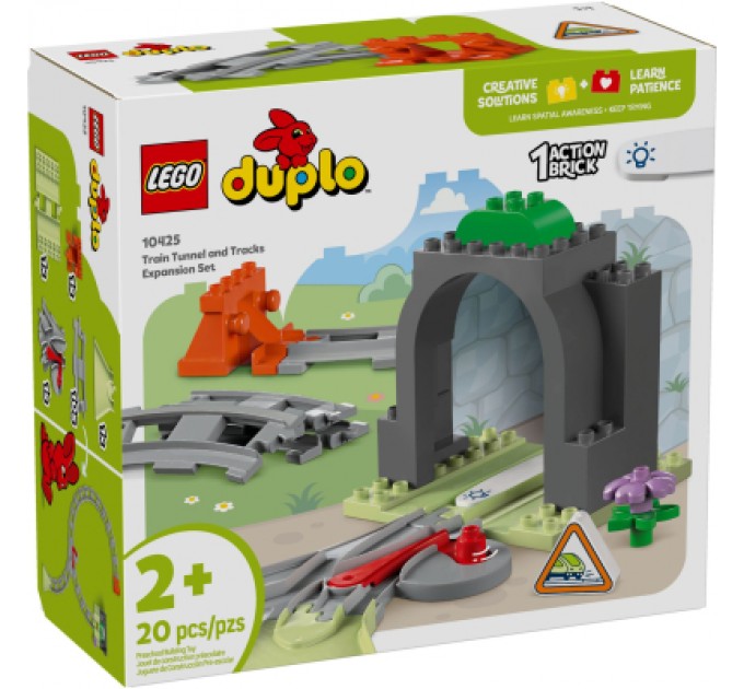 LEGO Конструктор LEGO DUPLO Town Додатковий набір. Залізничний тунель і колії (10425)
