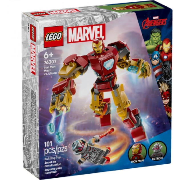LEGO Конструктор LEGO Super Heroes Робот Залізної Людини проти Альтрона (76307)