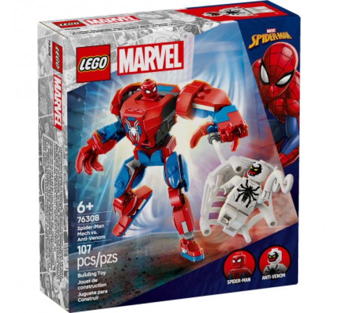 Конструктор LEGO Super Heroes Робот Людини Павука проти Анти-Венома (76308)