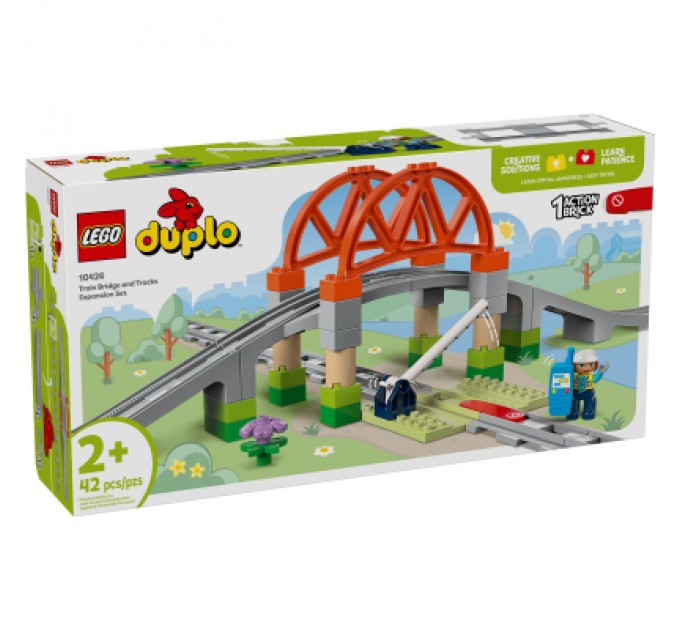 LEGO Конструктор LEGO DUPLO Town Додатковий набір. Залізничний міст і колії (10426)