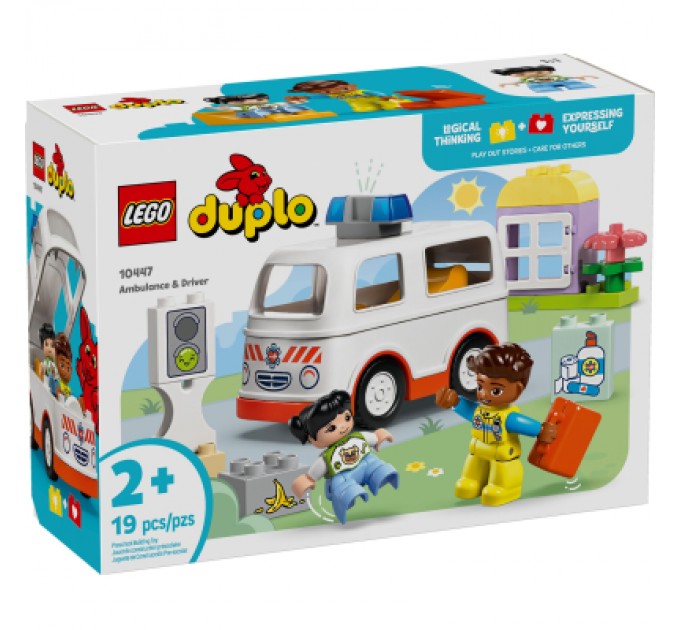 LEGO Конструктор LEGO DUPLO Town Швидка допомога та водій (10447)