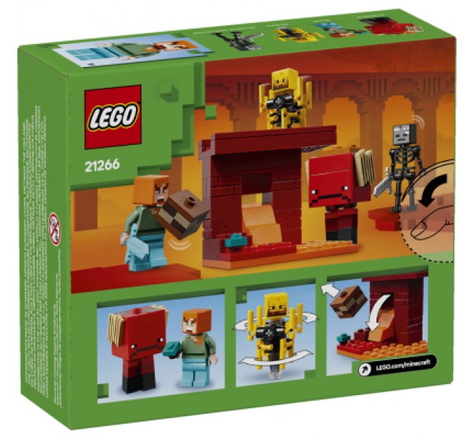 Конструктор LEGO Minecraft Битва з лавою у Незері (21266)