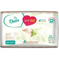 Дитячі вологі серветки Dada 3+1 з екстрактом алое (4 х 72 шт.) (4820174980856)