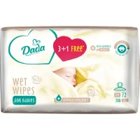 Дитячі вологі серветки Dada 3+1 з екстрактом ромашки (4 х 72 шт.) (4820174980863)