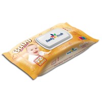 Дитячі вологі серветки Handy Fresh яблуко, клапан, 72 шт (4820237500205) Дитячі вологі серветки Handy Fresh яблуко, клапан, 72 шт (4820237500205)