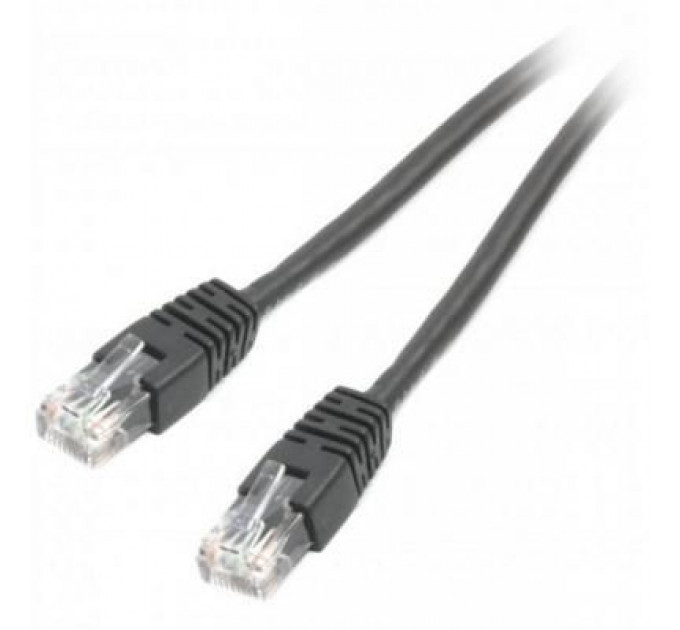Патч-корд 0.25м UTP cat 6 CCA black Cablexpert (PP6U-0.25M/BK)