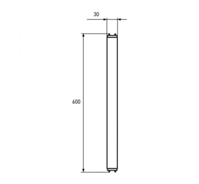 Eurolamp Лампочка Eurolamp Линейная светодиодная лампа EUROLAMP стекло 9W G13 (T8) 4000K 220V (LED-T8-9W/4000(скло))