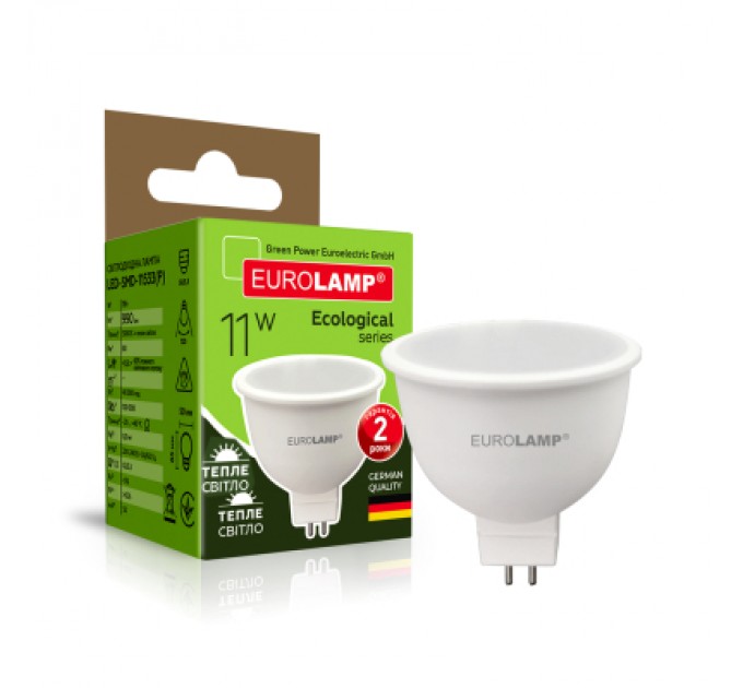 Eurolamp Лампочка Eurolamp LED SMD MR16 11W GU5.3 3000K (LED-SMD-11533(P))
