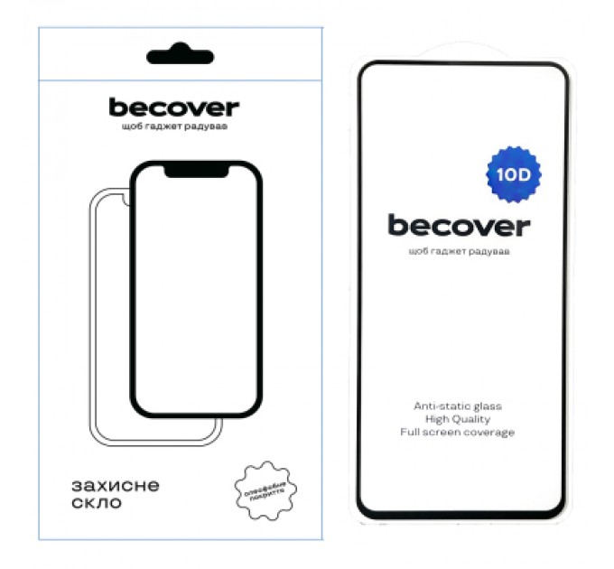 BeCover Скло захисне BeCover Motorola Moto G35 10D Black (712715)