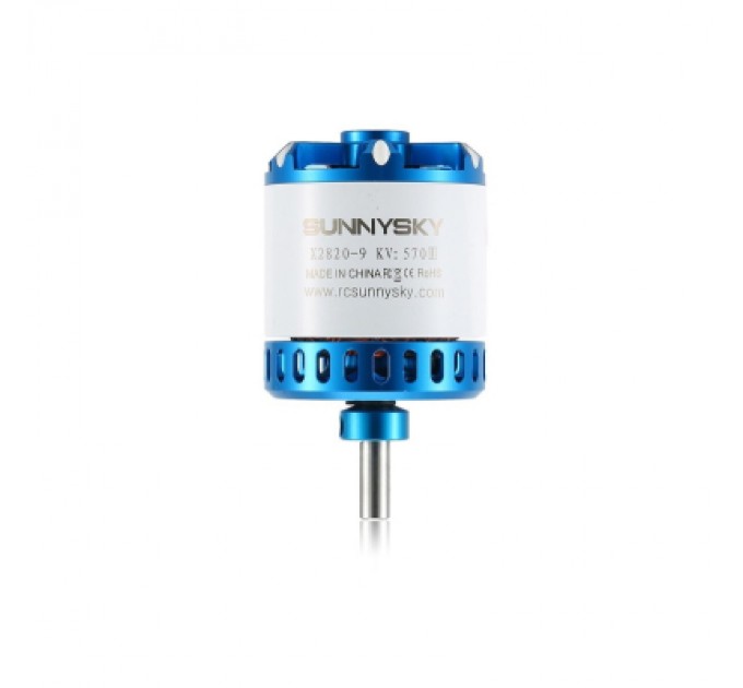 SunnySky Двигун для дрона SunnySky X2820 V3 KV570 motor white+blue shell individual package (X2820-570KV)