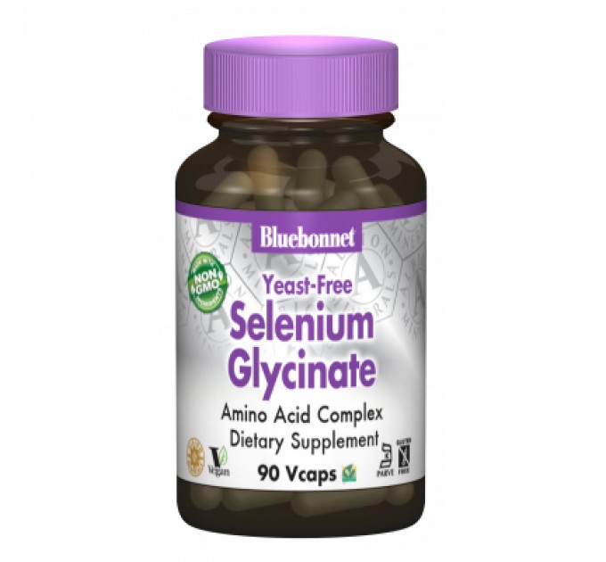 Bluebonnet Nutrition Мінерали Bluebonnet Nutrition Селен гліцинат, Albion, 90 гелевих капсул (BLB0678)