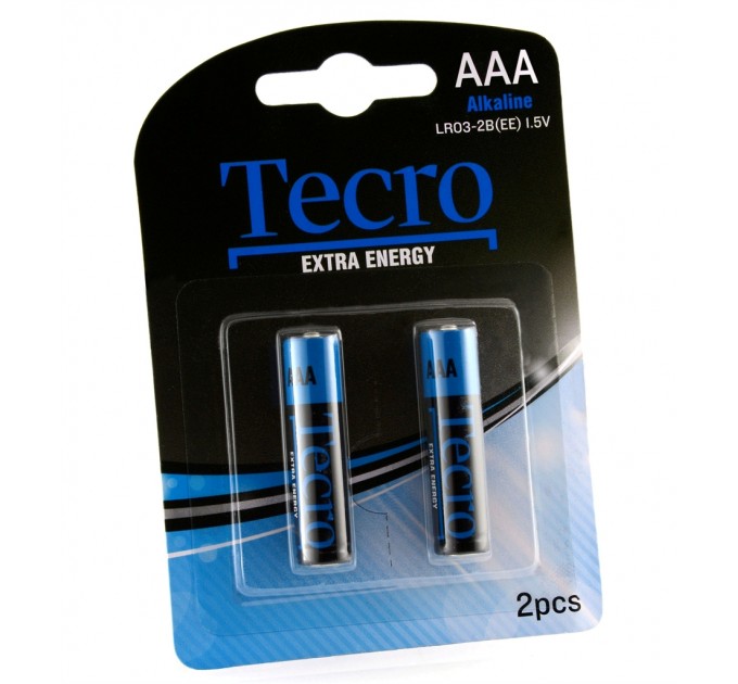 Tecro Батарейка Tecro Extra Energy Alkaline AAA/LR03 BL 2 шт