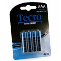 Tecro Батарейка Tecro Extra Energy Alkaline AAA/LR03 BL 4 шт