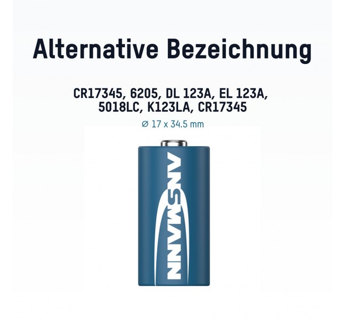 Ansmann Батарейка Ansmann CR123A/CR17335 BL 1шт