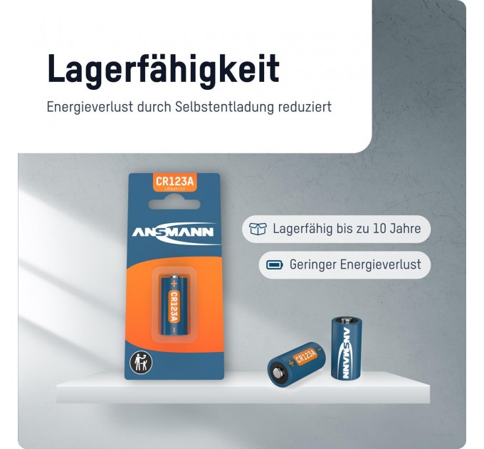 Ansmann Батарейка Ansmann CR123A/CR17335 BL 1шт