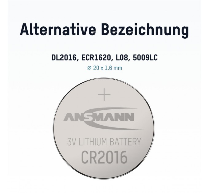 Ansmann Батарейка Ansmann CR2016 BL 1шт